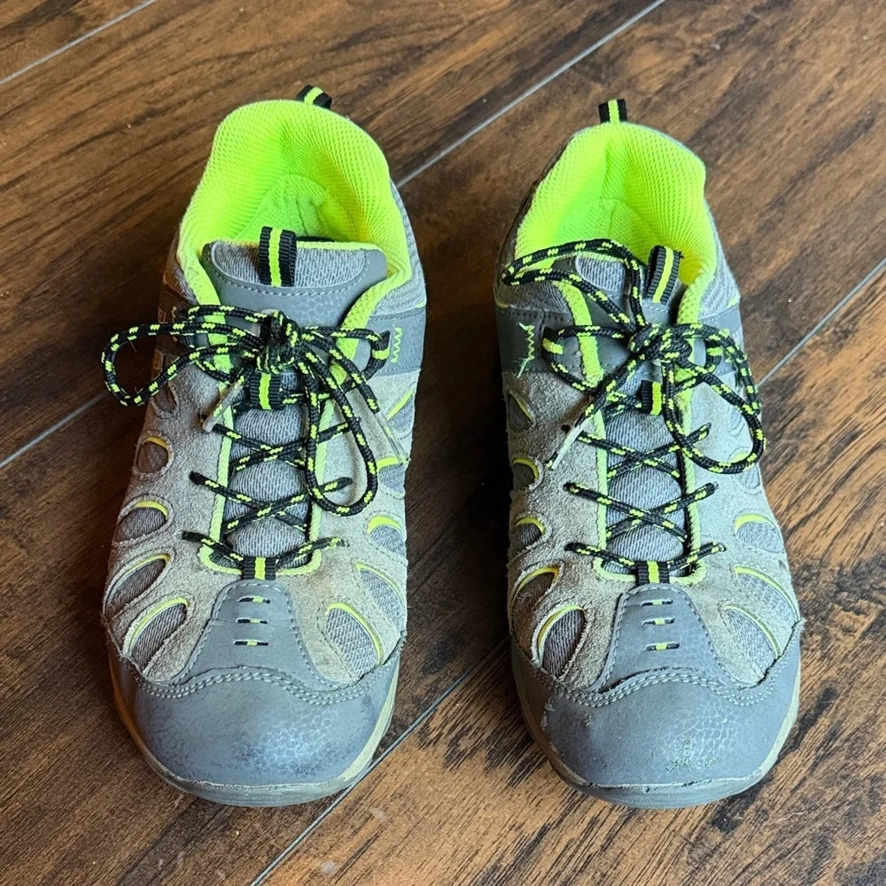 Merrell Kids' Grey and Neon Green Trail Shoes